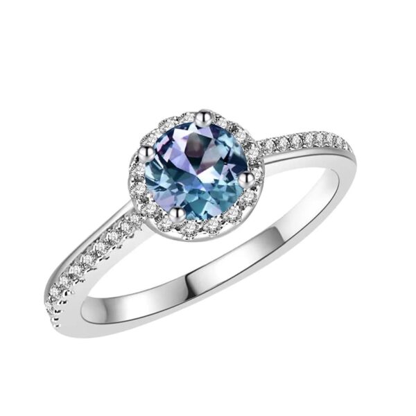 Aurora Borealis – Alexandrite Mystic Mirage Silver Ring 925